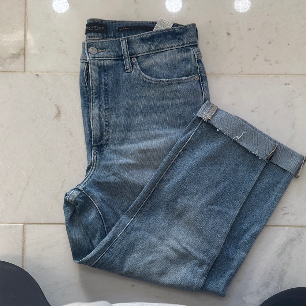 Banana Republic Light Blue High-Rise Slim Women’s Jeans